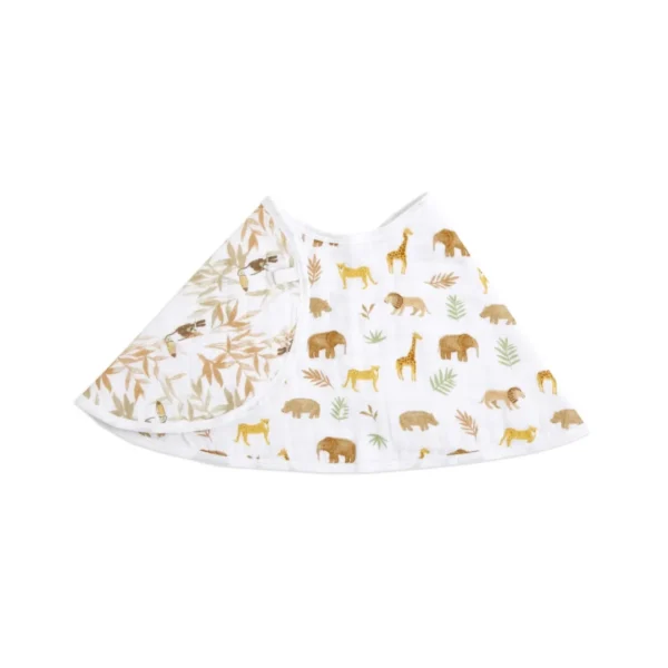 Aden + Anais Essential Cotton Muslin Burpy Bibs - Tanzania/Great Migration (23-19-324)