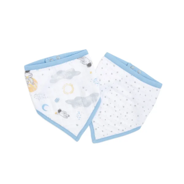 aden anais pack of 2 essential cotton muslin bandana bibs space explorer 23 19 347