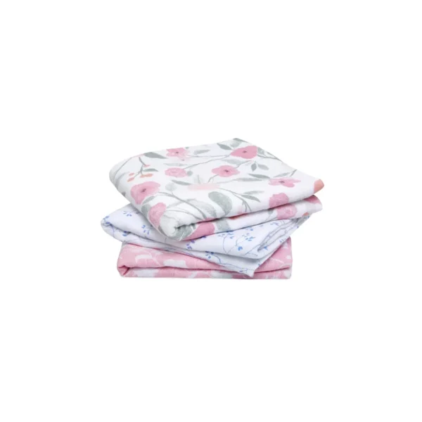 Aden + Anais Pack of 3 Musy Squares Cotton Muslin - Ma Fleur (23-19-083)