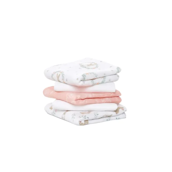 aden anais pack of 5 essentials cotton muslin squares blushing bunnies 23 19 283