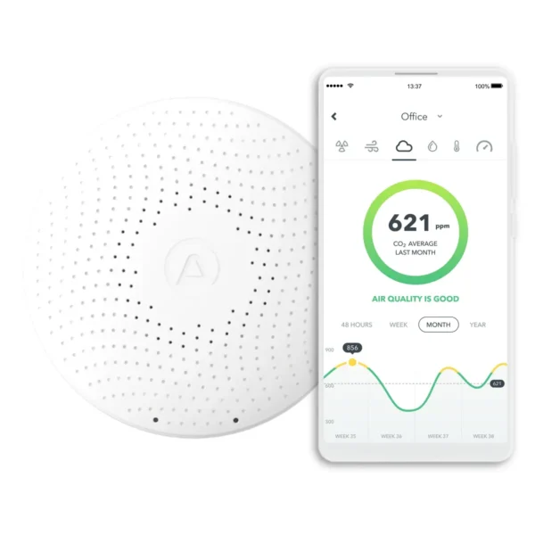 Airthings Wave Plus-Smart Air Quality and Radon Monitor