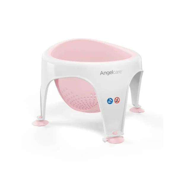 angelcare soft touch baby bath seat pink