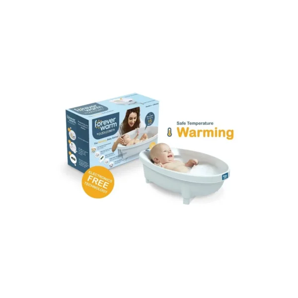 aqua forever warm warming baby bathtub bather white