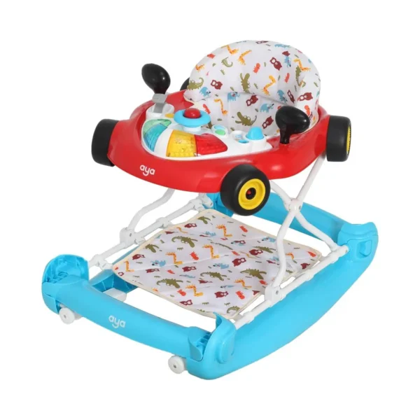 aya 2in1 rocker walker colourful safari