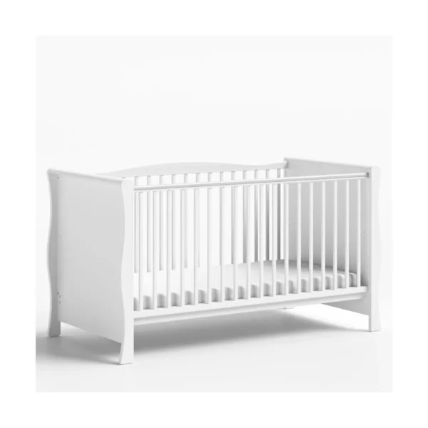 aya leo sleigh cotbed white