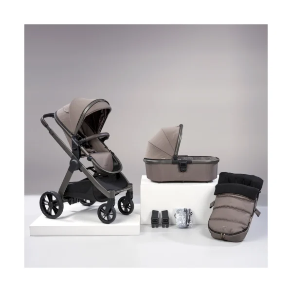 bababing raffi 2in1 pram bundle mink