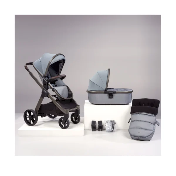 bababing raffi 2in1 pram system basic bundle duck egg blue