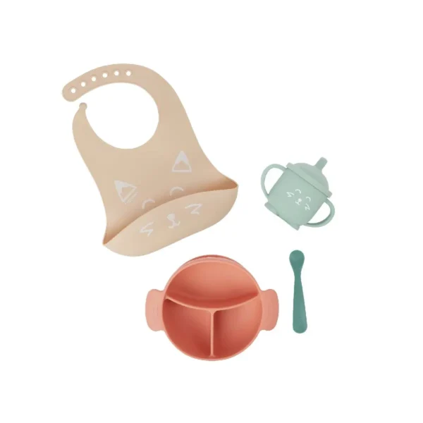 Babymoov Learn'isy Silicone Feeding Set - Fox