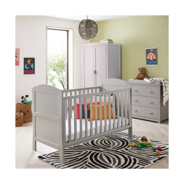 babymore aston 3 piece roomset grey