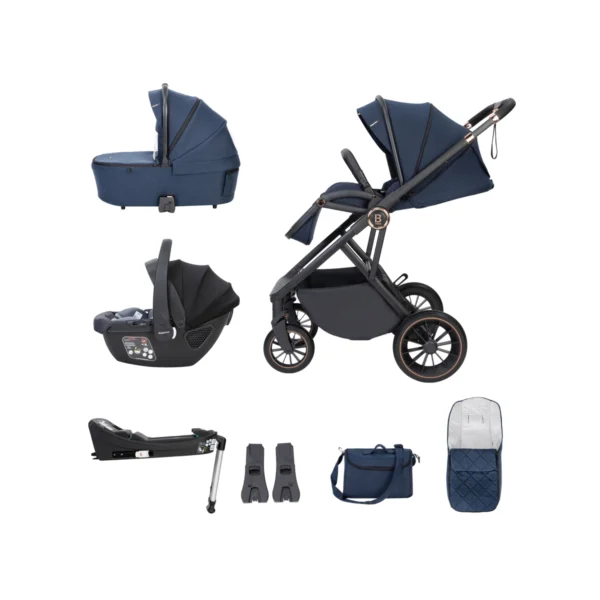 Babymore Chia Travel System Coco with Base - Midnight Blue