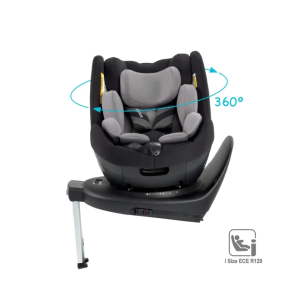 Babymore Macadamia 360 Rotating i-Size Group 0-12 Years All Stages Car Seat - Black