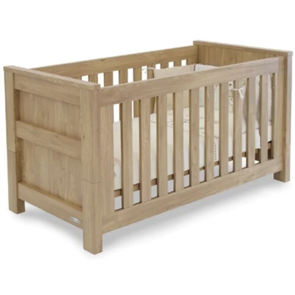 babystyle bordeaux cot bed oak