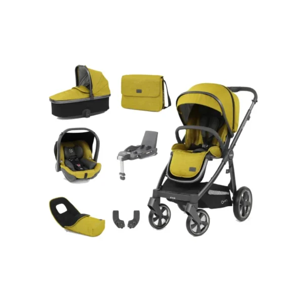 BabyStyle Oyster 3 City Grey Finish Luxury 7 Piece Bundle - Mustard (Clearance)