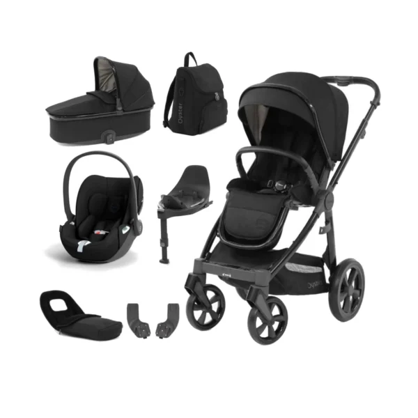 BabyStyle Oyster 3 Luxury 7pc Bundle with Cybex Cloud T Car Seat & Base - Pixel + FREE Oyster Organiser!