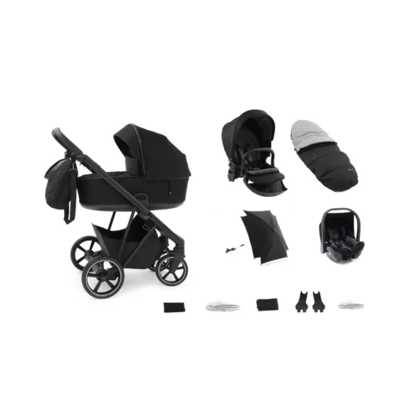 Babystyle Prestige with Vogue Chassis 12 Piece Bundle - Ebony/Black