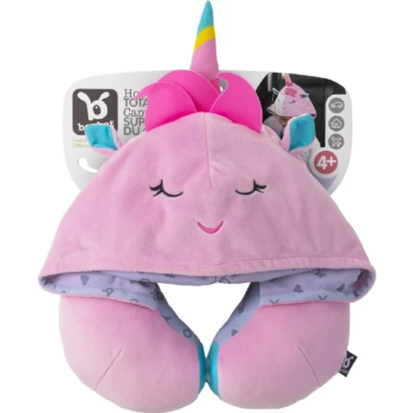 Benbat Unicorn Neck Support with Hood - Pink