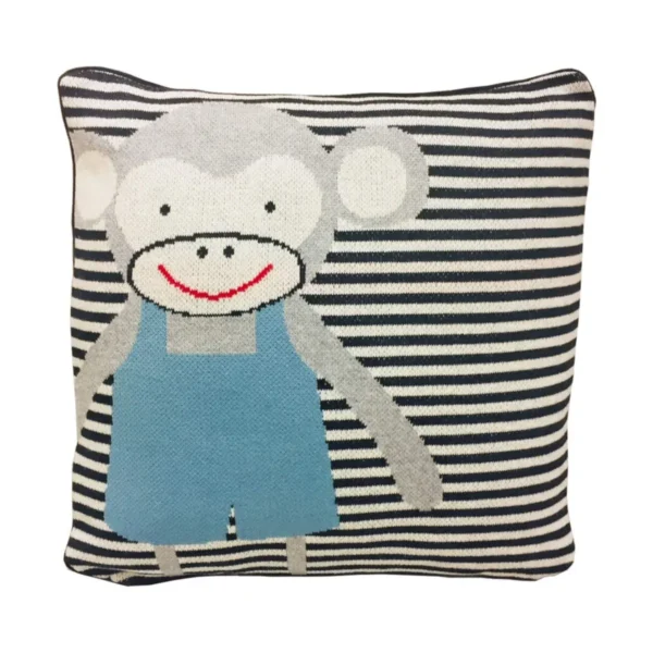 Bizzi Growin Knitted Cushion-Cheeky Monkey (NEW)