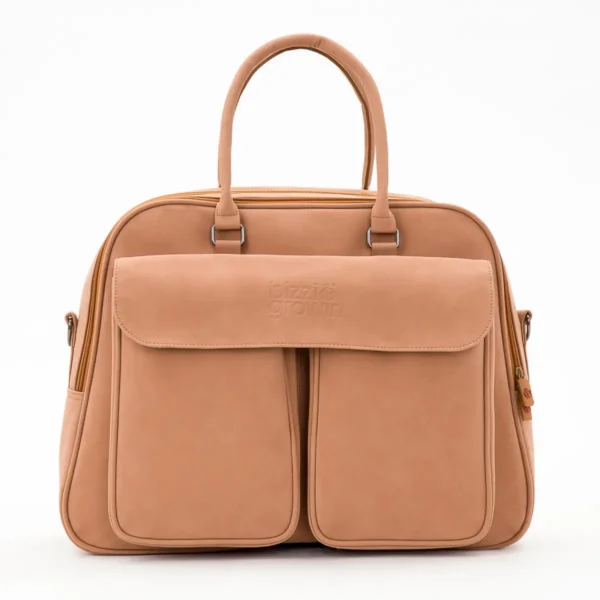 Bizzi Growin Vegan Leather Pod Bag-Porcini