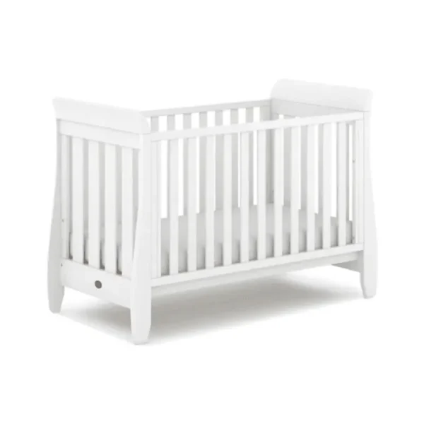 Boori Urbane Sleigh Cot Bed - Barley White