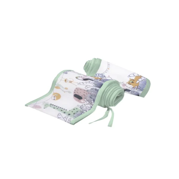 Breathable Baby Classic Cot Liners 4 Sided-Rain Forest