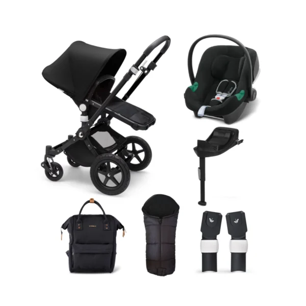 Bugaboo Cameleon 3 9 Piece Travel System Bundle - Black/Black (Exclusive Bundle To Kiddies Kingdom)