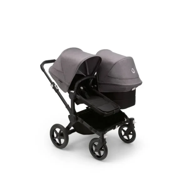 Bugaboo Donkey 5 Duo Styled By You Pushchair-Black/Grey Melange/Grey Melange