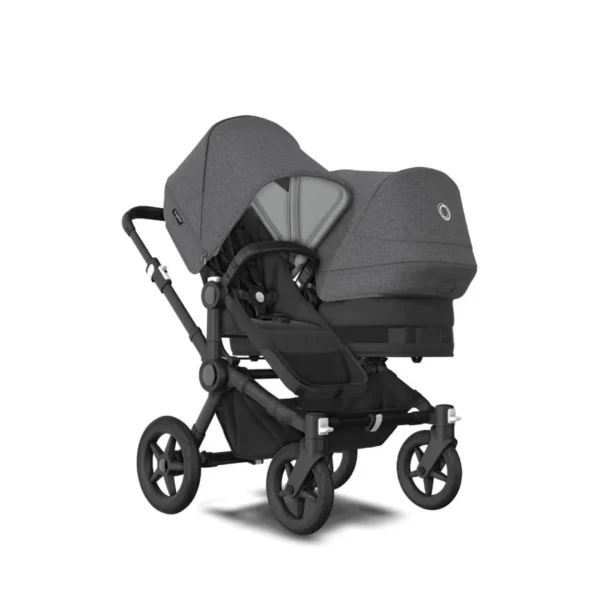 Bugaboo Donkey 5 Duo Styled By You Pushchair- Black/Midnight Black/Grey Melange