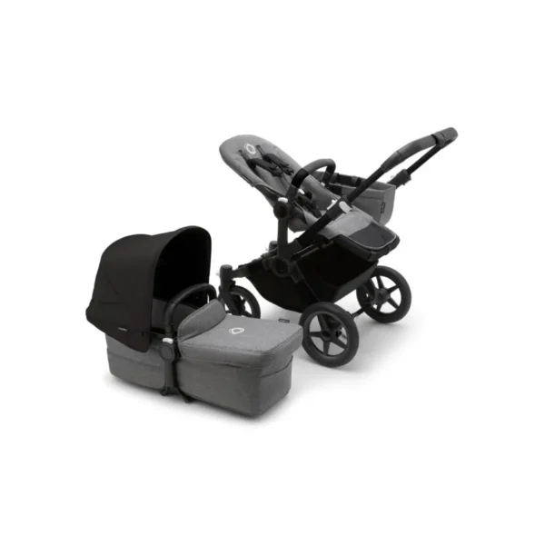 Bugaboo Donkey 5 Mono Styled By You Pushchair-Black/Grey Melange/Midnight Black