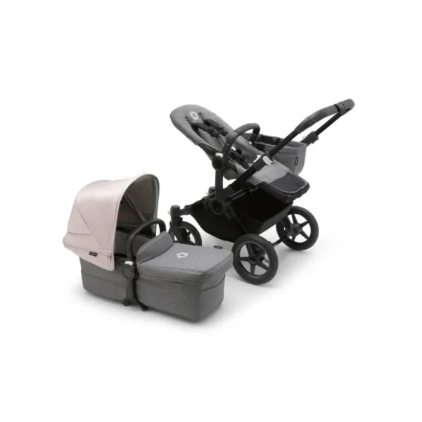 Bugaboo Donkey 5 Mono Styled By You Pushchair-Black/Grey Melange/Misty White