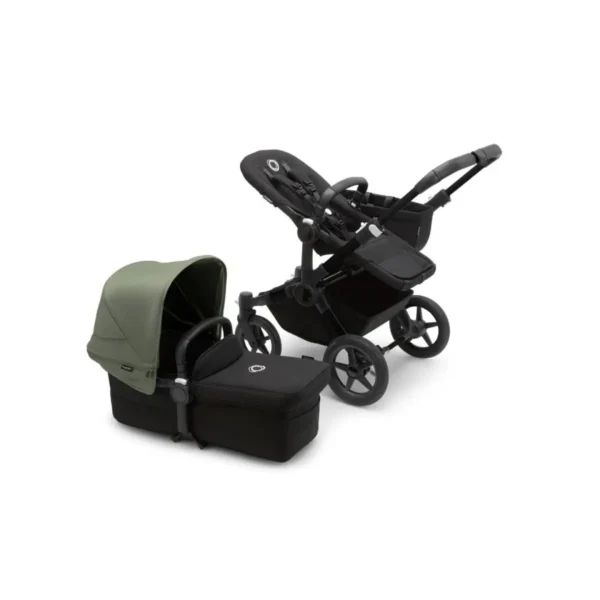 Bugaboo Donkey 5 Mono Styled By You Pushchair-Black/Midnight Black/Forest Green