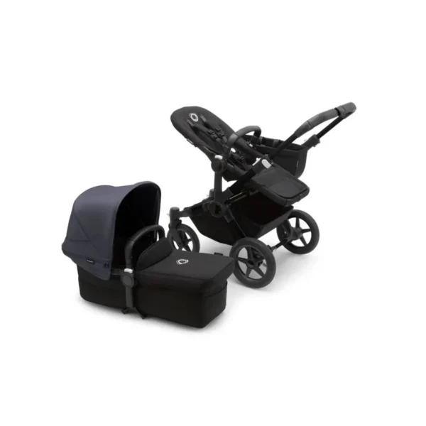 Bugaboo Donkey 5 Mono Styled By You Pushchair-Black/Midnight Black/Stormy Blue