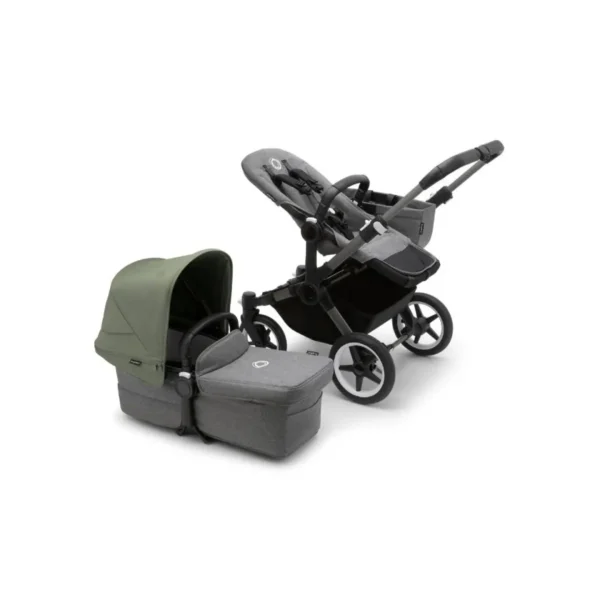 Bugaboo Donkey 5 Mono Styled By You Pushchair-Graphite/Grey Melange/Forest Green