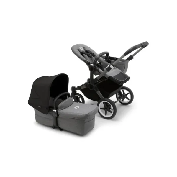 Bugaboo Donkey 5 Mono Styled By You Pushchair-Graphite/Grey Melange/Midnight Black