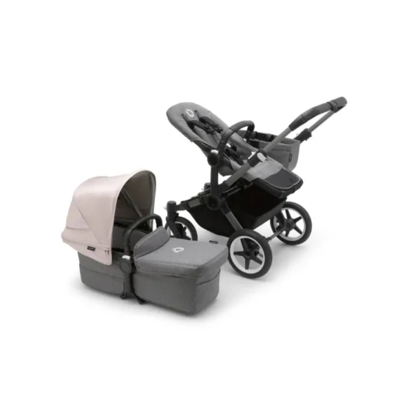 Bugaboo Donkey 5 Mono Styled By You Pushchair - Graphite/Grey Melange/Misty White