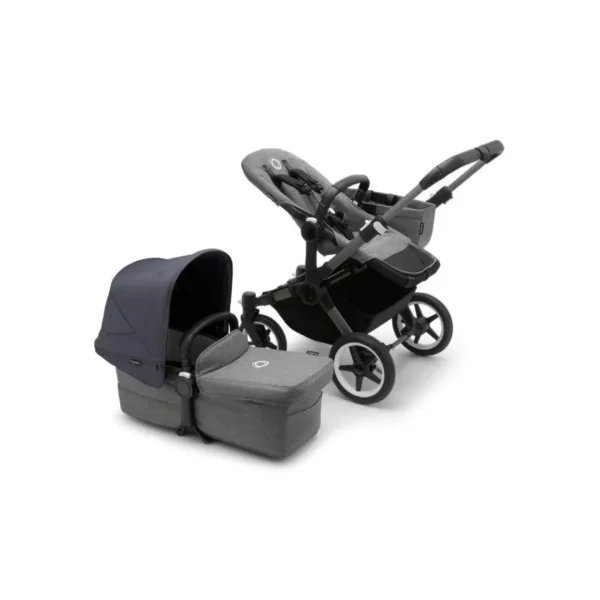 Bugaboo Donkey 5 Mono Styled By You Pushchair-Graphite/Grey Melange/Stormy Blue