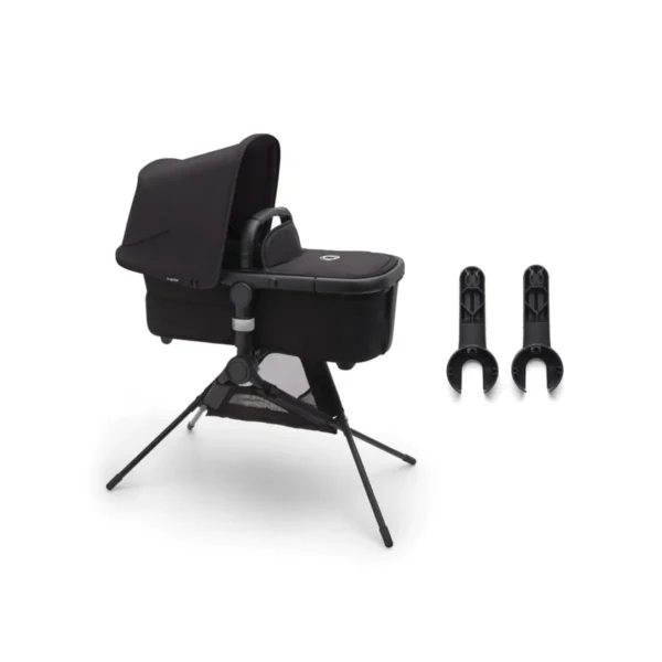 Bugaboo Fox 5 Bassinet Stand & Adapter Bundle - Black