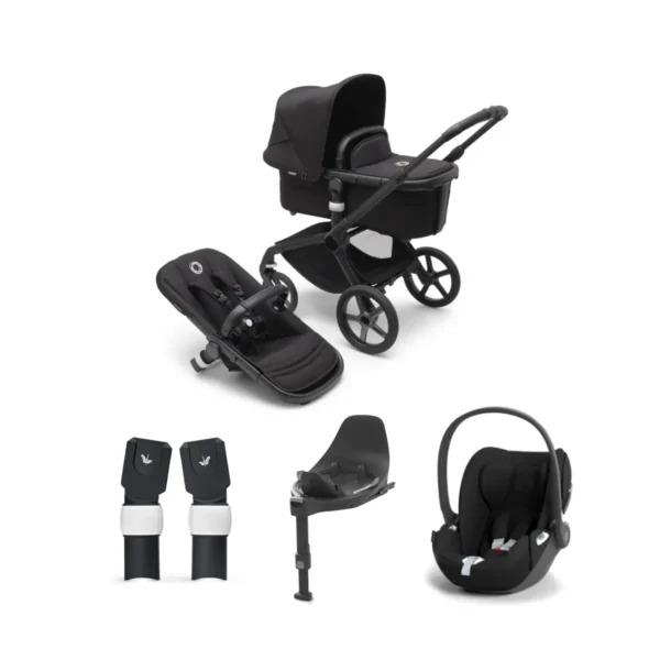 Bugaboo Fox 5 (Cloud T) Travel System Bundle - Black/Midnight Black