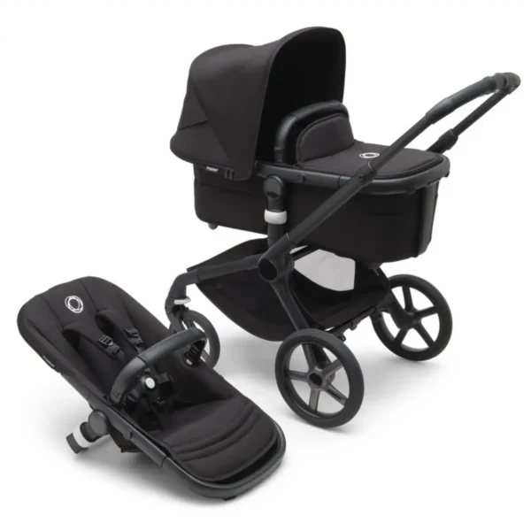 Bugaboo Fox 5 Complete Pushchair - Black/Midnight Black/Midnight Black