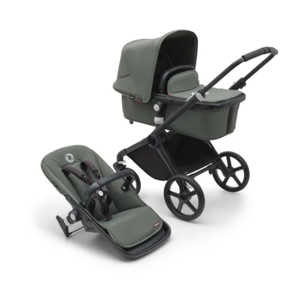 Bugaboo Fox Cub Complete Pushchair - Black/Forest Green
