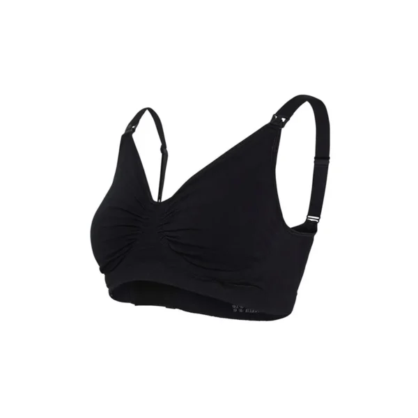 carriwell maternity nursing bra with carri gel support black size large