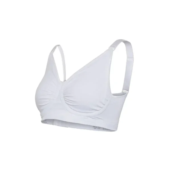 carriwell maternity nursing bra with carri gel support white size large