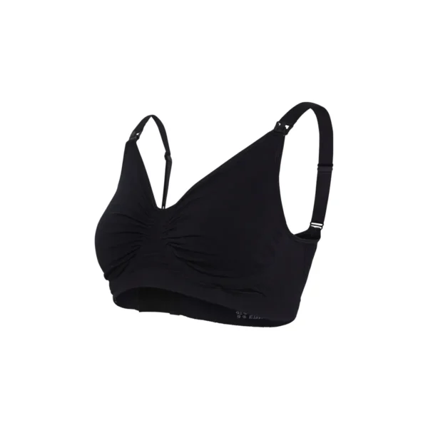 carriwell maternity nursing bra with padded carri gel support black size x large