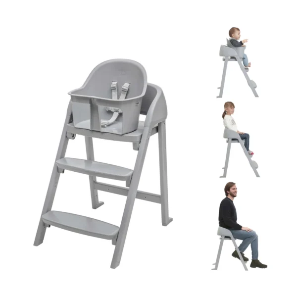 chicco crescendo lite 3in1 highchair milan mist grey