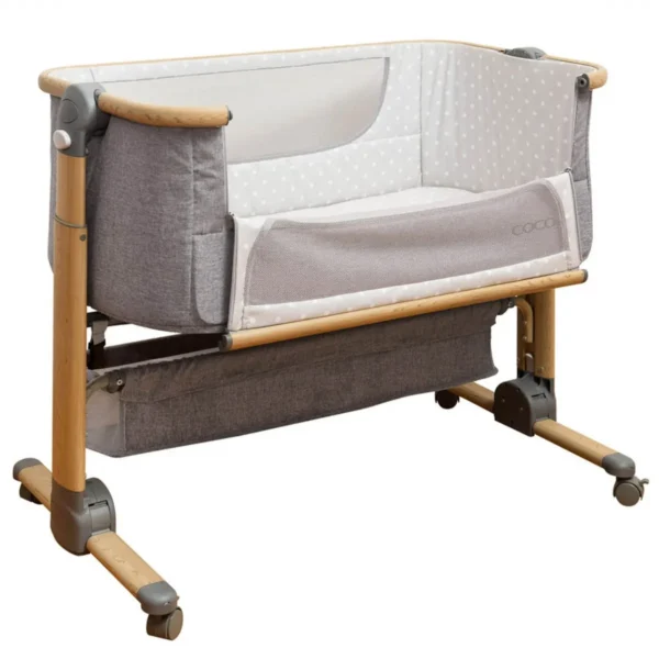 Cocoon Snuggle Time Sleeper Bedside Crib - Grey