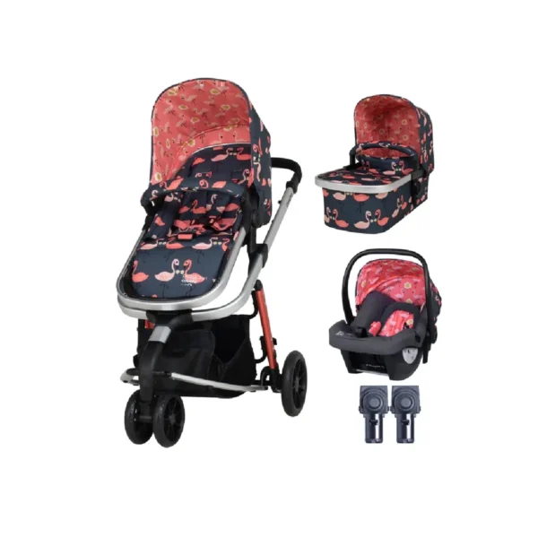 Cosatto Giggle 3in1 Travel System Bundle - Pretty Flamingo