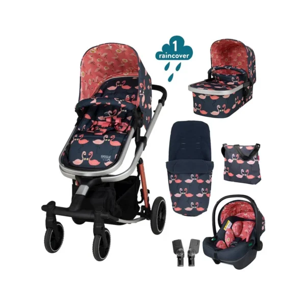 Cosatto Giggle Trail i-Size Accessories Bundle - Pretty Flamingo