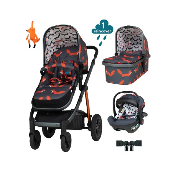 Cosatto Wow 2 Acorn Car Seat Bundle - Charcoal Mister Fox