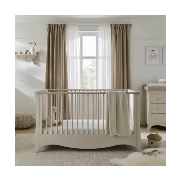 CuddleCo Clara Cot Bed - Cashmere/Ash