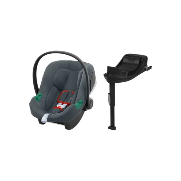 Cybex Aton B2 i-Size Baby Car Seat & Base Bundle - Steel Grey