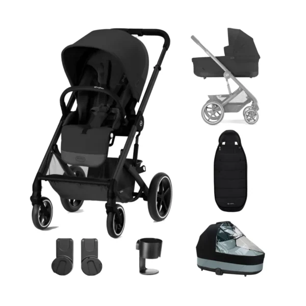 cybex balios s lux essential bundle moon black black